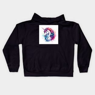 Unicorn Study - Fantasy AI Kids Hoodie